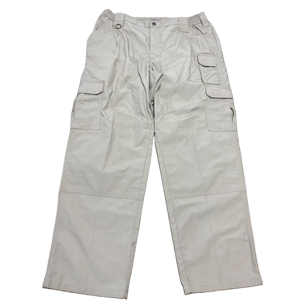 511 Tactical Pants Mens 38x30 EUC Beige Adjustable Canvas Men Pants